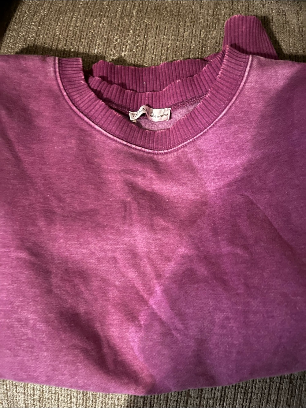 Zenana Outfitters women’s Crewneck Sweatshirt. - Plum. Size 1x